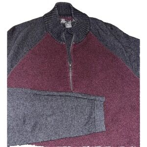 Eddie Bauer Quarter Zip Sweater, Mens‎ Large